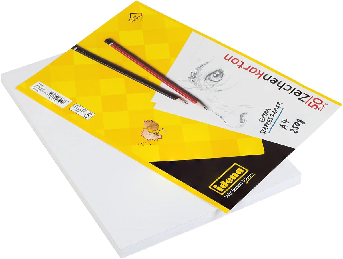 Idena Zeichenkarton 50 Blatt DIN A4 250 g/m² FSC-Mix