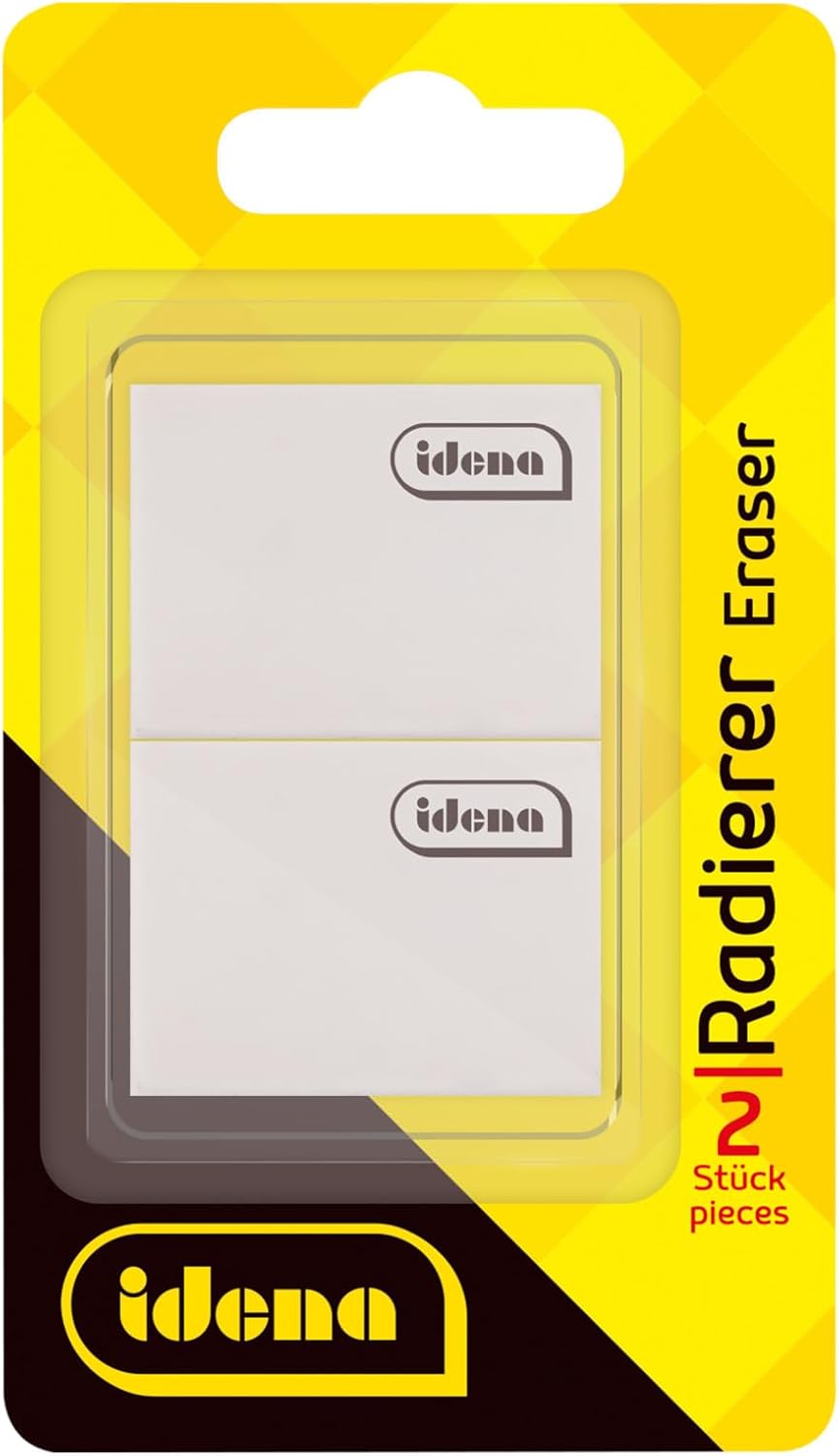 Idena Radierer 2er-Set – Design zufällig ausgewählt