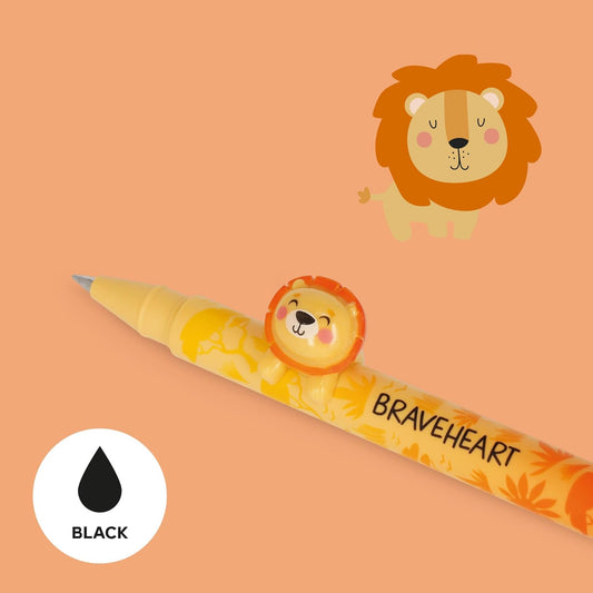 LEGAMI Gel Pen Lovely Friends Löwe – Schwarz, 0,5 mm