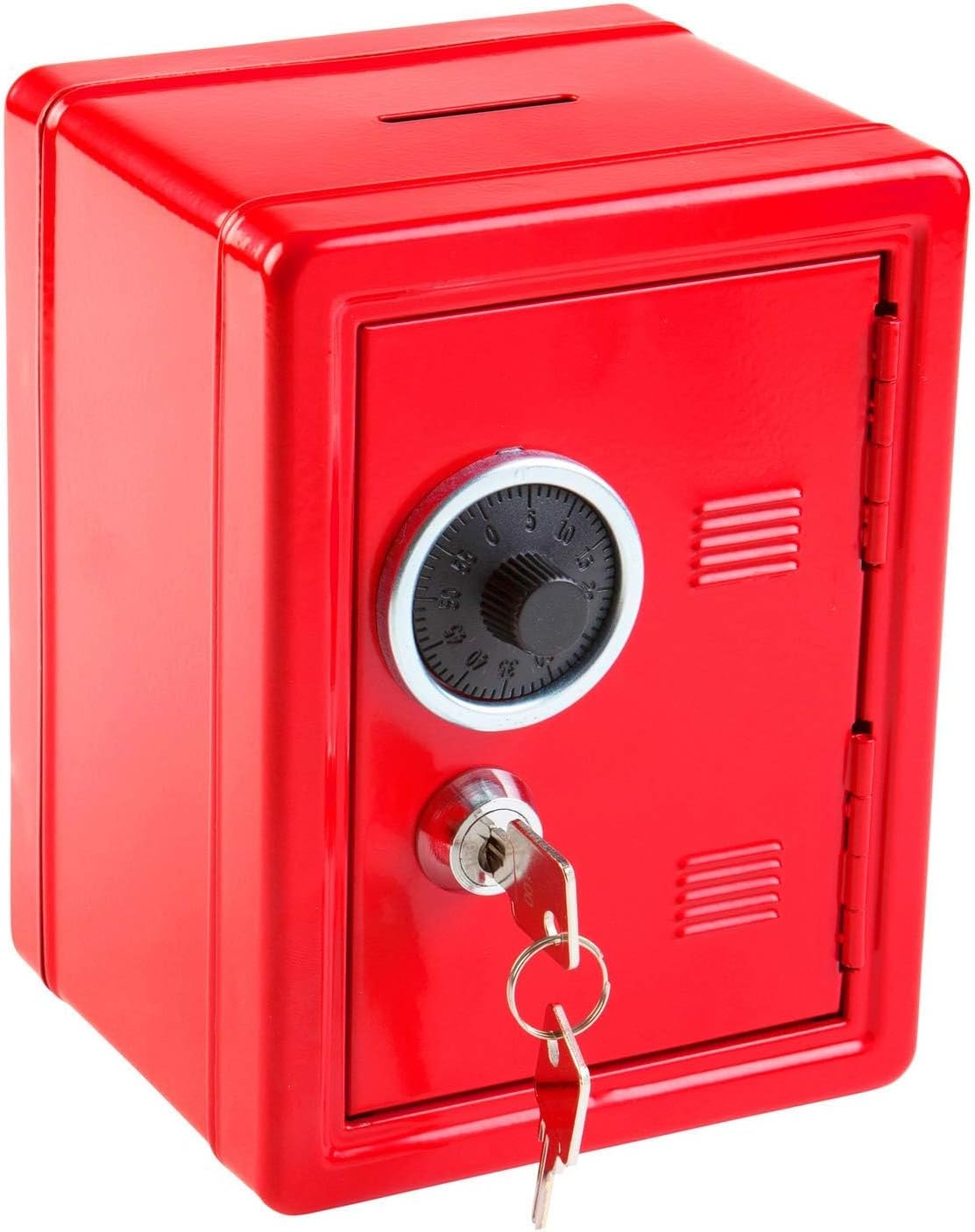 Idena Spartresor Metall rot 12×10×16 cm mit Schlüssel (50035)