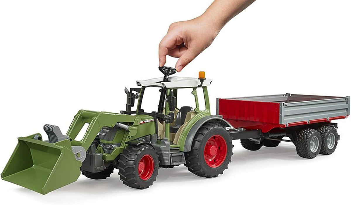 Fendt Vario 211 1:16 mit Frontlader & Bordwandanhänger