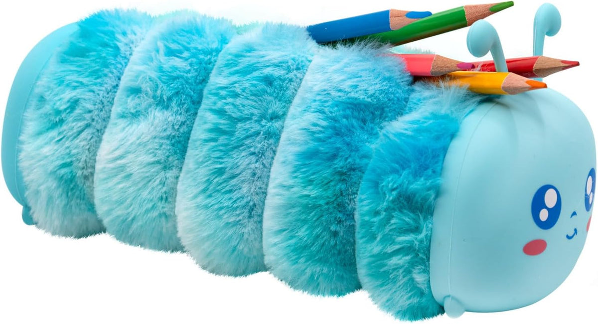 Idena Schlamper Fluffy Raupe – Stiftetui für Schule & Büro