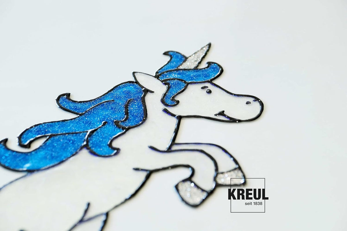 KREUL Window Color Set Glitzerwelt 7x80ml Kinder
