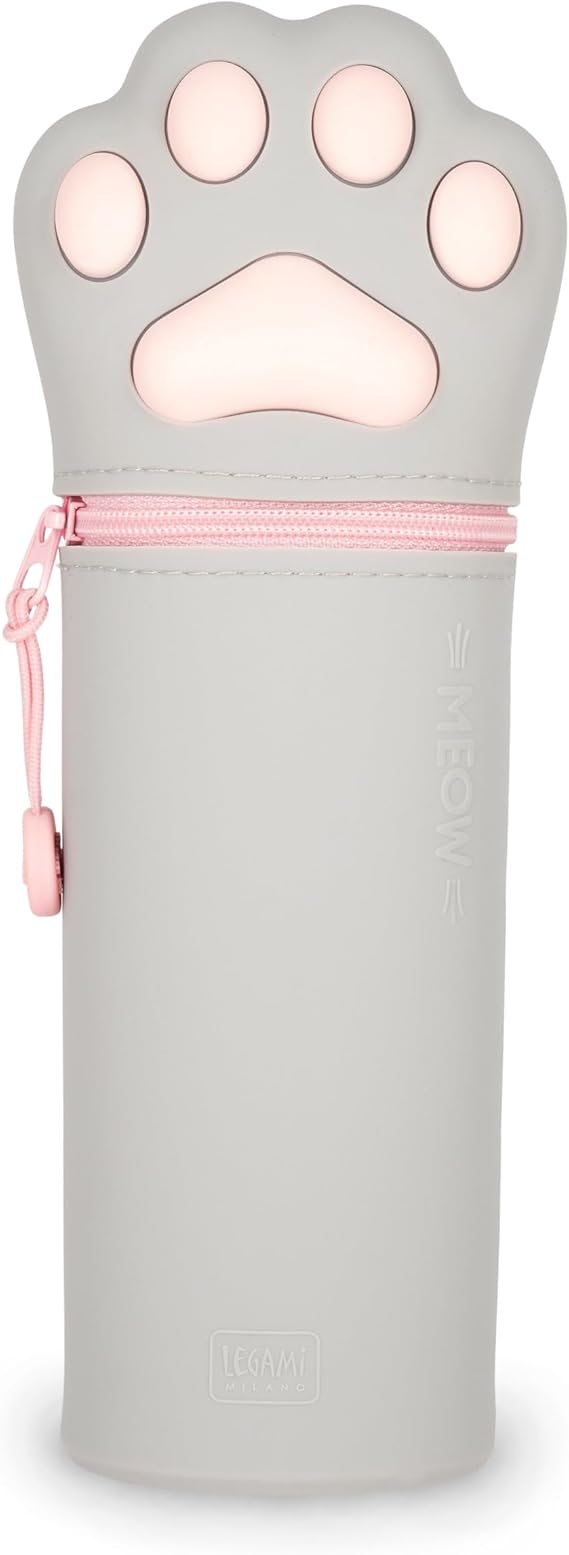 LEGAMI Kawaii 2-in-1 Federmappe & Stifthalter – Kitty Paw