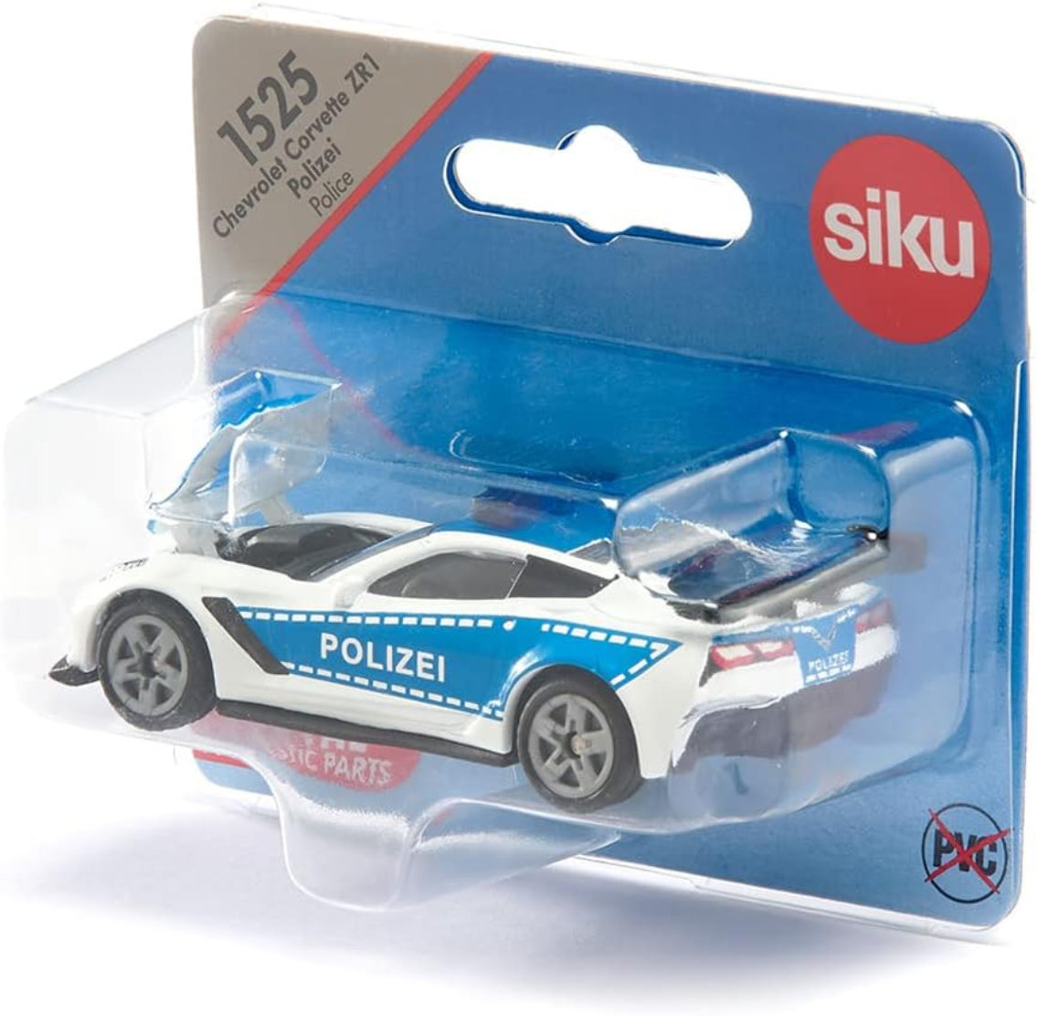 SIKU 1525 Chevrolet Corvette ZR1 Polizei – Metall