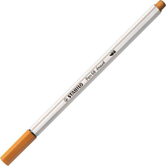 STABILO Pen 68 brush – Einzelstift Ocker dunkel