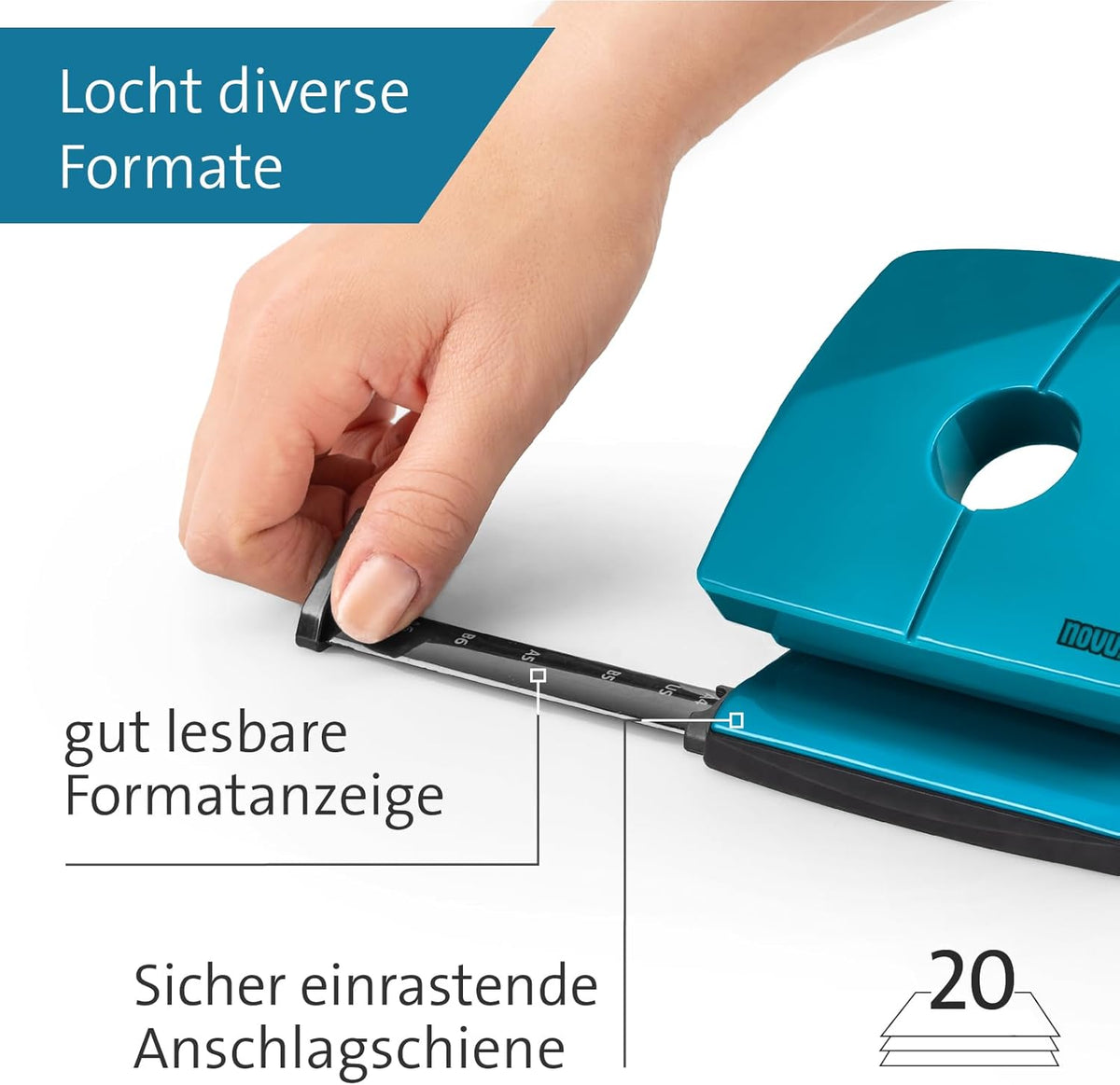 Novus Berolocher B220 COLOR ID 2.0 – bright petrol