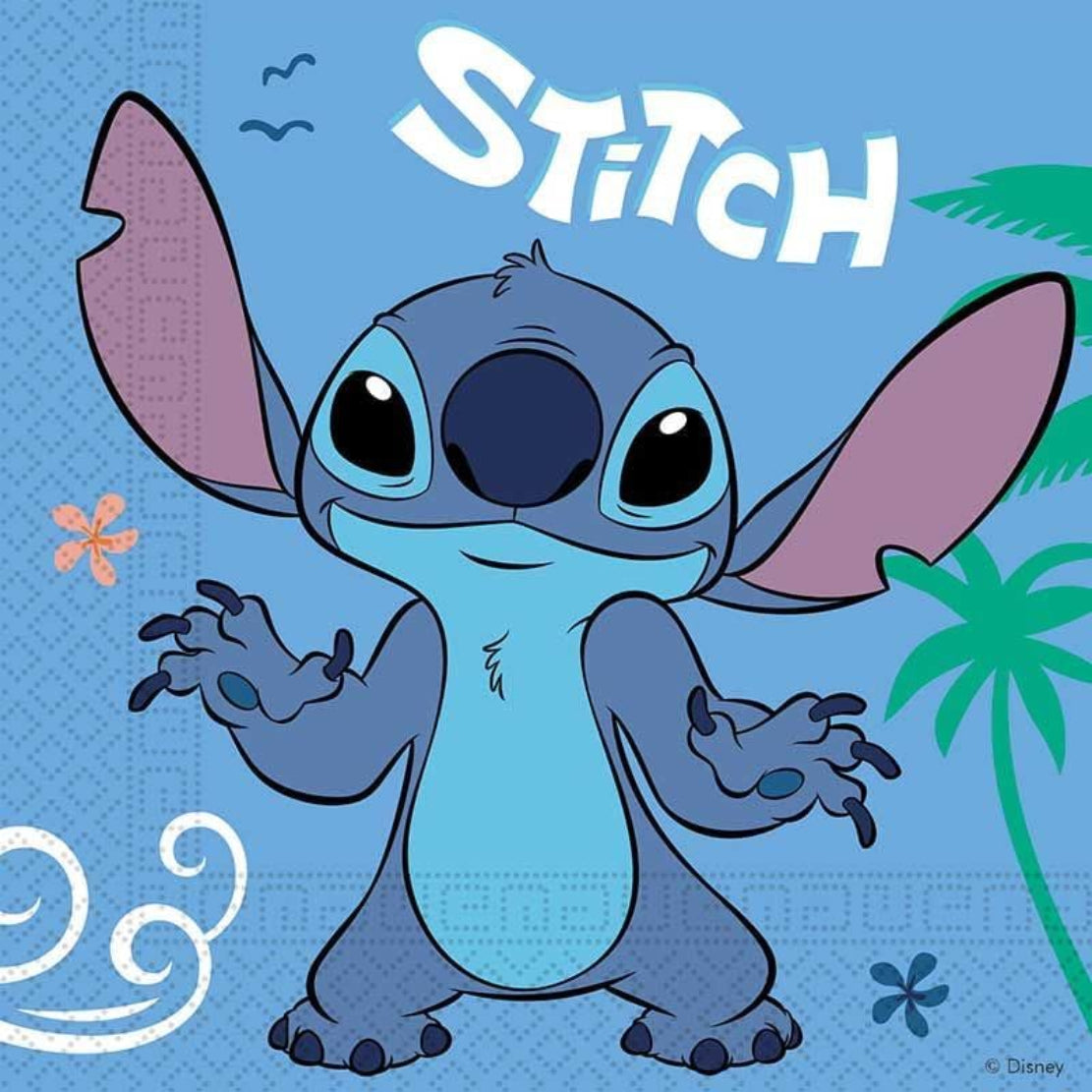 PROCOS Disney Lilo & Stitch Servietten 33x33 cm 20 Stück