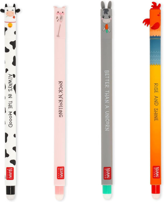 LEGAMI Erasable Pen Farm Sweet Farm – 4er-Set radierbar
