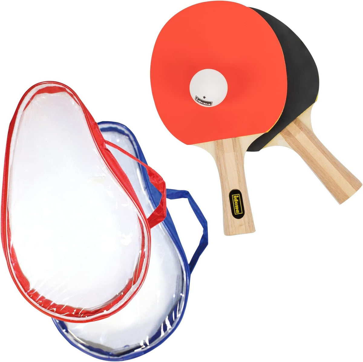 Idena Tischtennis-Set Training 5-teilig 2 Schläger 2 Bälle