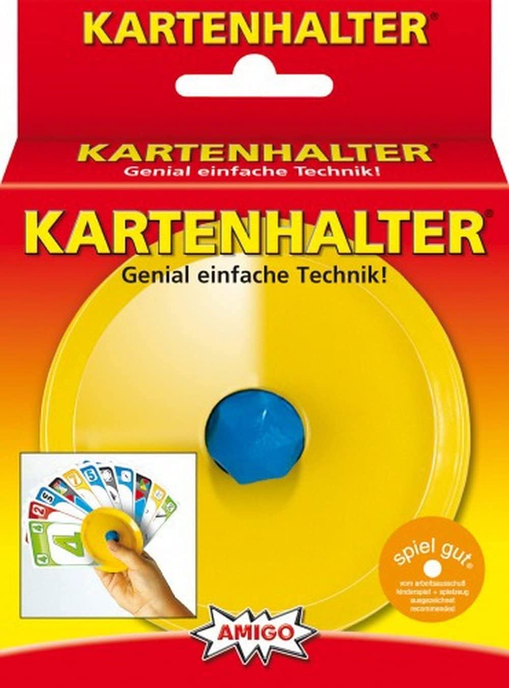 AMIGO Kartenhalter gelb – fässt bis zu 30 Karten