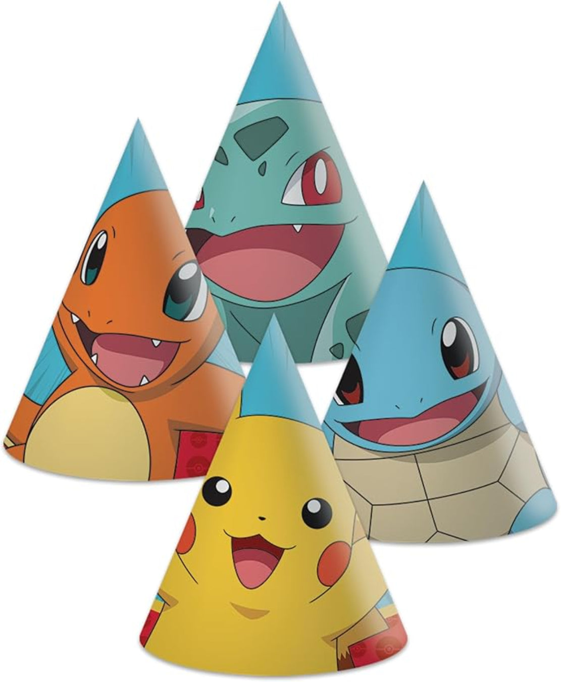 PROCOS Pokémon Parthüte 6 Stück – 17×16 cm Pikachu