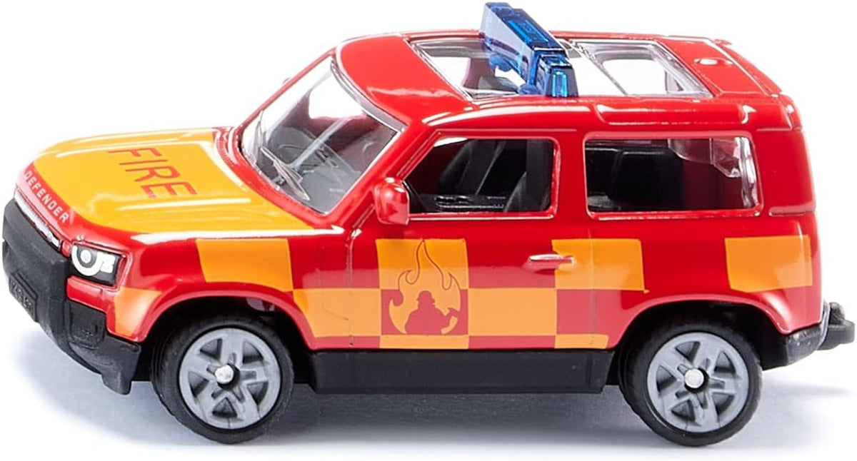 SIKU 1568 Land Rover Defender Feuerwehr – Metall