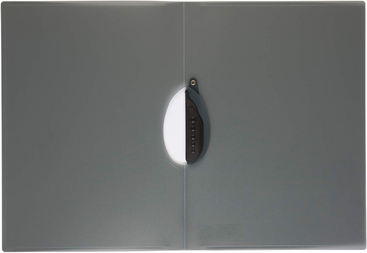 Idena Clipmappe DIN A4 – PP transluzent/schwarz, ca. 30 Blatt