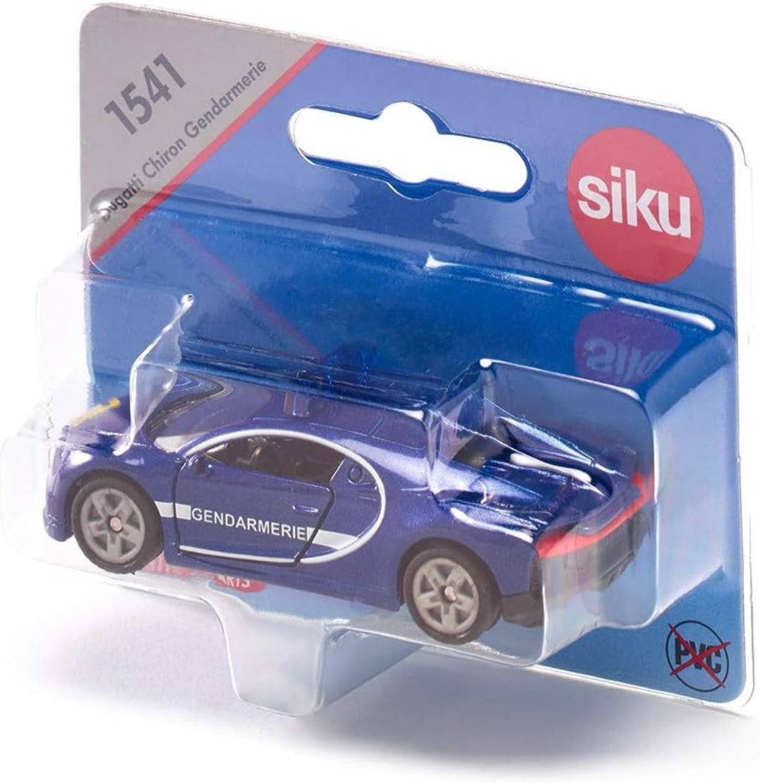 SIKU 1541 Bugatti Chiron Polizei – Metall, Blau