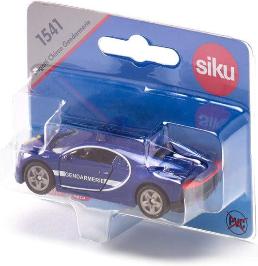 SIKU 1541 Bugatti Chiron Polizei – Metall, Blau