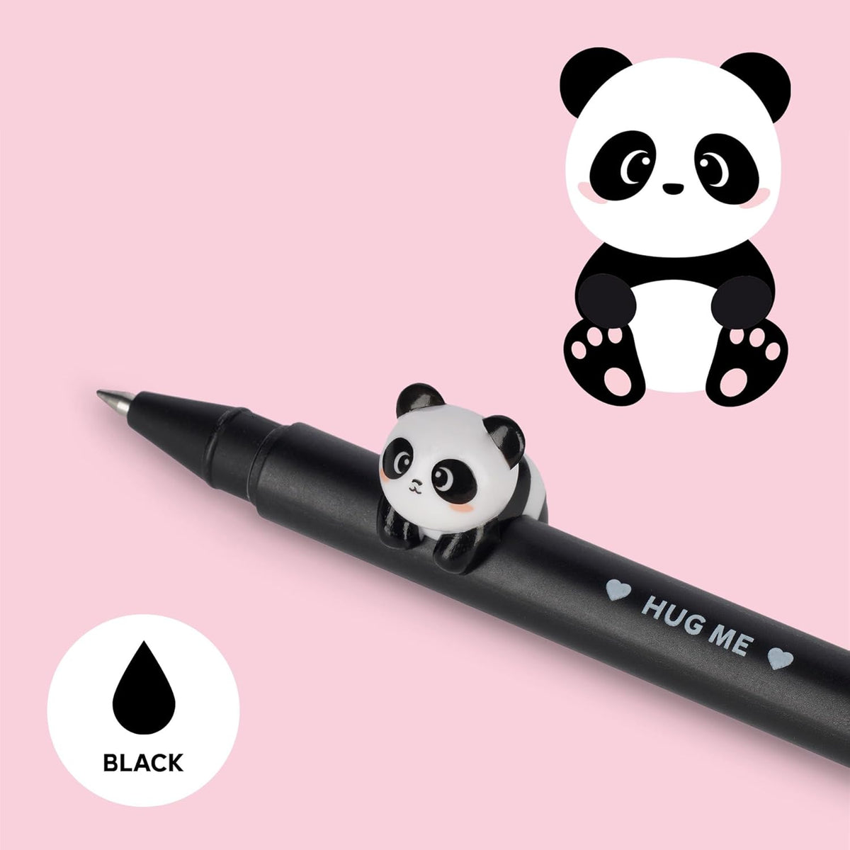LEGAMI Gel Pen Lovely Friends Panda – Schwarz, 0,5 mm