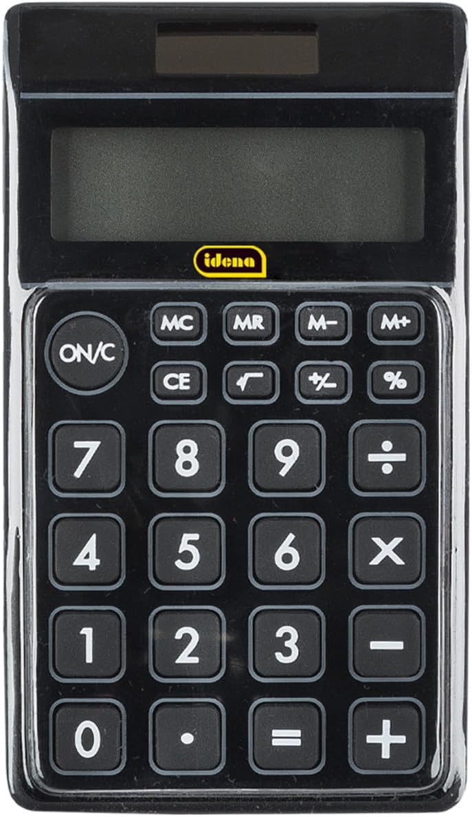 Idena Taschenrechner TR 800 Solar 8-stellig schwarz