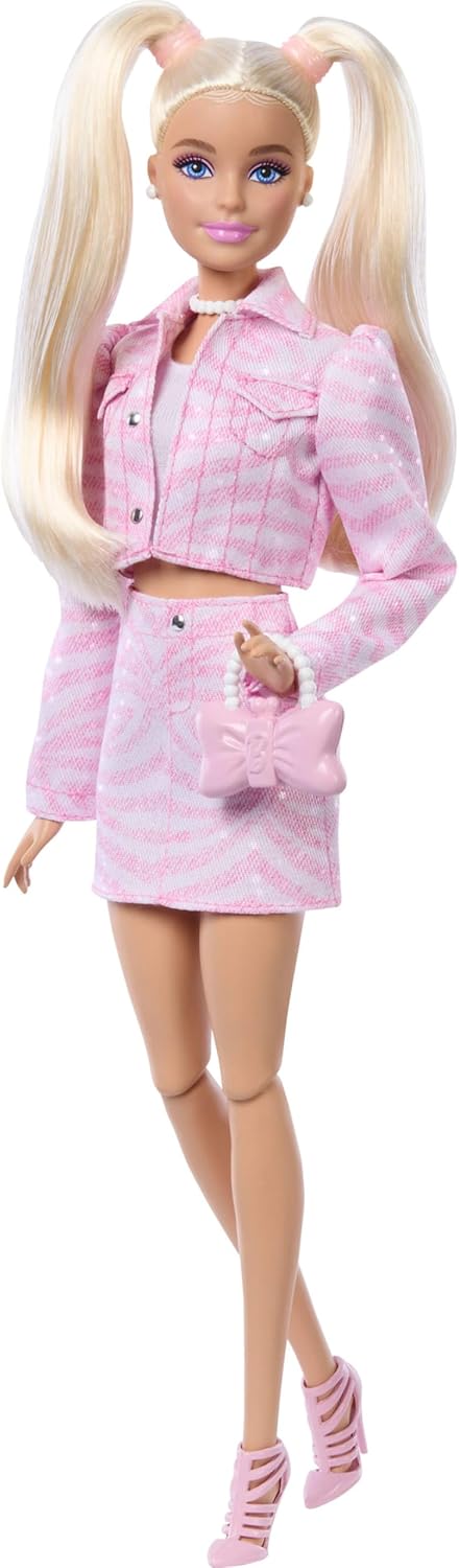 Barbie Deluxe Style Puppe Pinke Jeansjacke Barbiecore Outfit