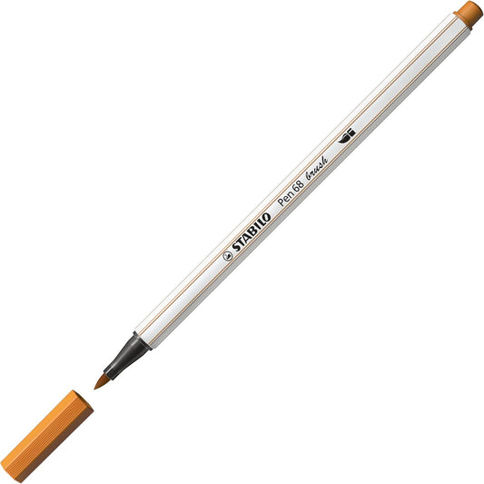 STABILO Pen 68 brush – Einzelstift Ocker dunkel