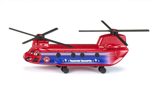 siku 1689 Transporthubschrauber – Metallspielzeug Rot/Blau