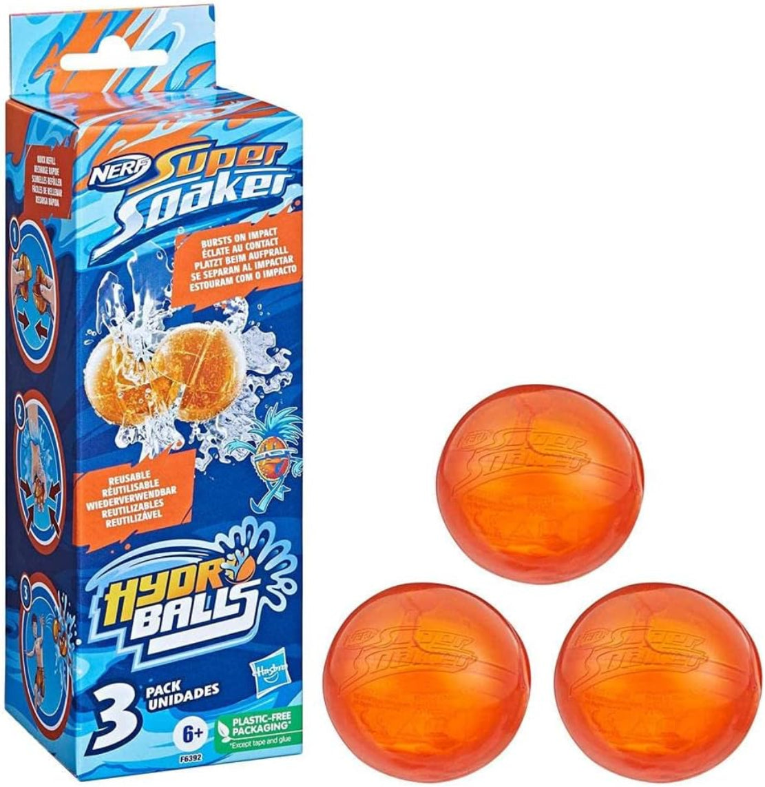 NERF Super Soaker Hydro Balls 3 Stück wiederverwendbar