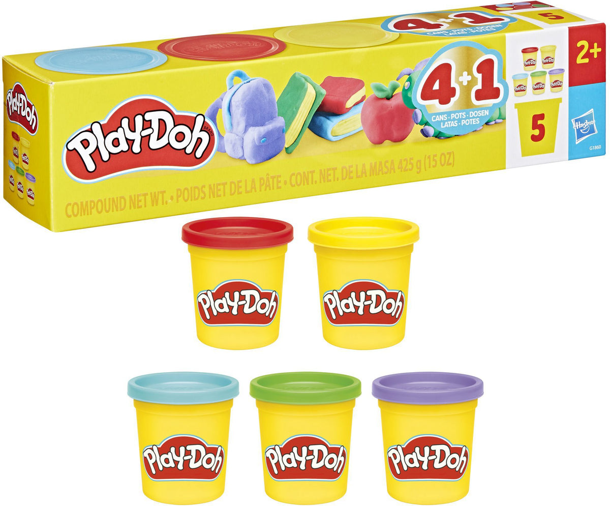 Play-Doh Schulspaß 5er-Pack – Knete-Set ab 2 Jahren