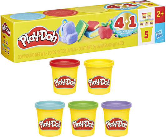 Play-Doh Schulspaß 5er-Pack – Knete-Set ab 2 Jahren