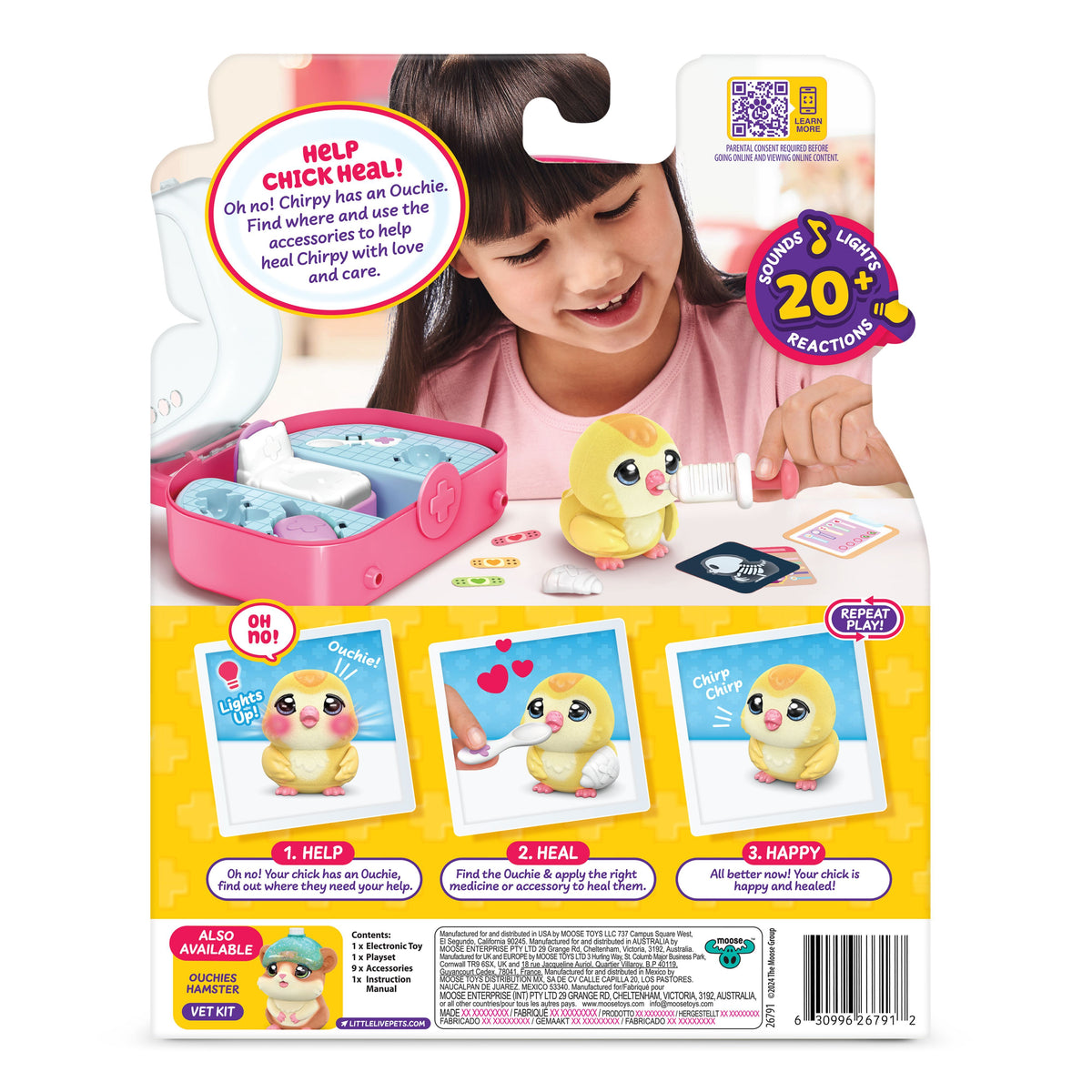 Little Live Pets Ouchies S2 Chirpy das Küken – Vet Kit