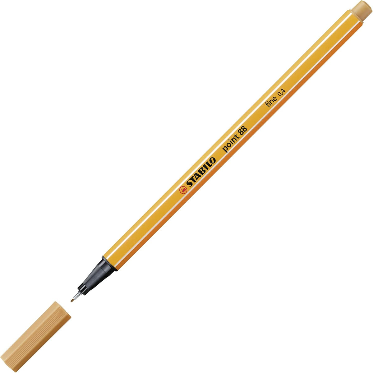 STABILO point 88 Fineliner - Dunkelocker - Präzise Linien für Profis