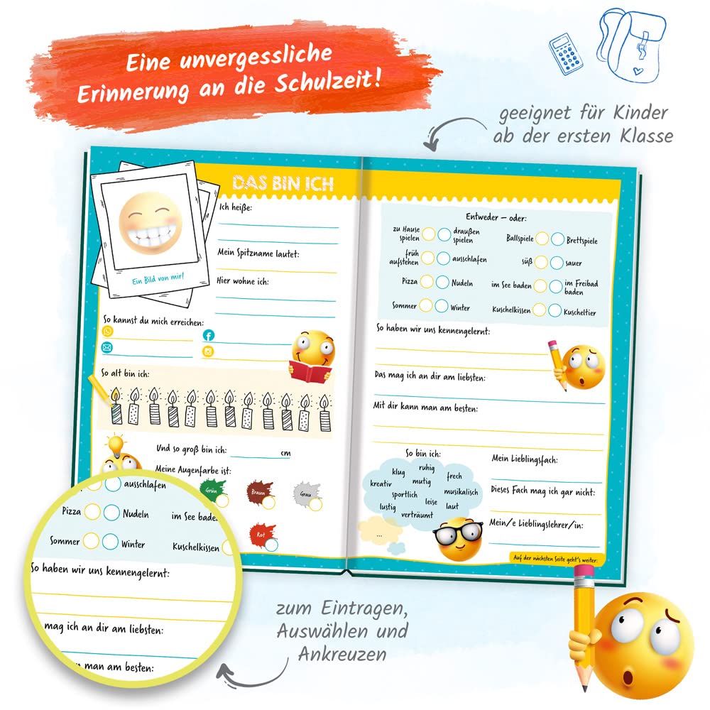 TRÖTSCH Freundebuch Meine Schulfreunde – Smile