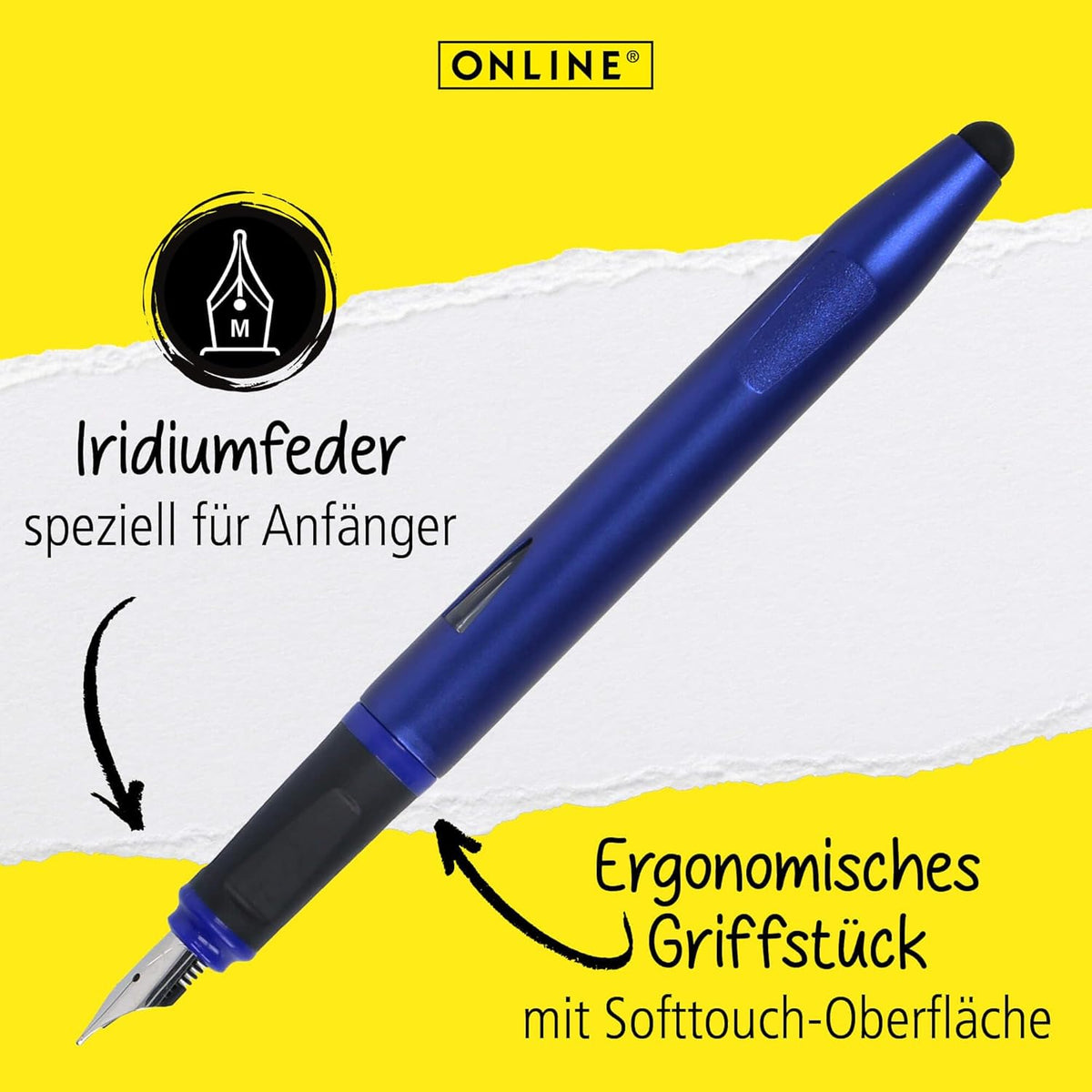 ONLINE Switch Starter Set Bright Blue – Füller & Rollerball