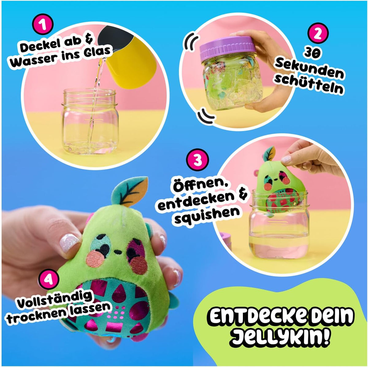 Magic JellyKins 2er-Pack – je 1 von 20 Figuren, zufällig