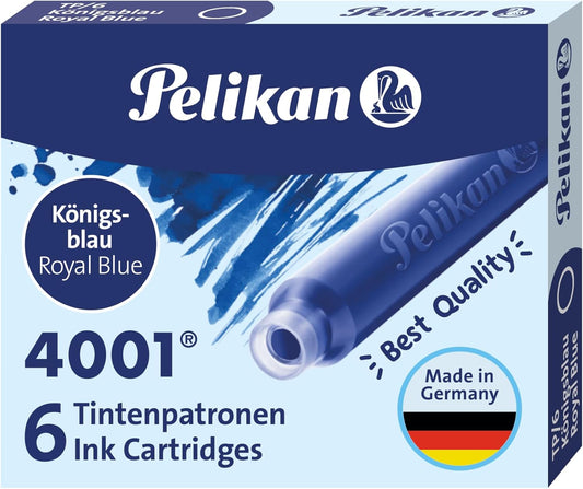 Pelikan Tintenpatronen 4001 Königsblau 6 Stück