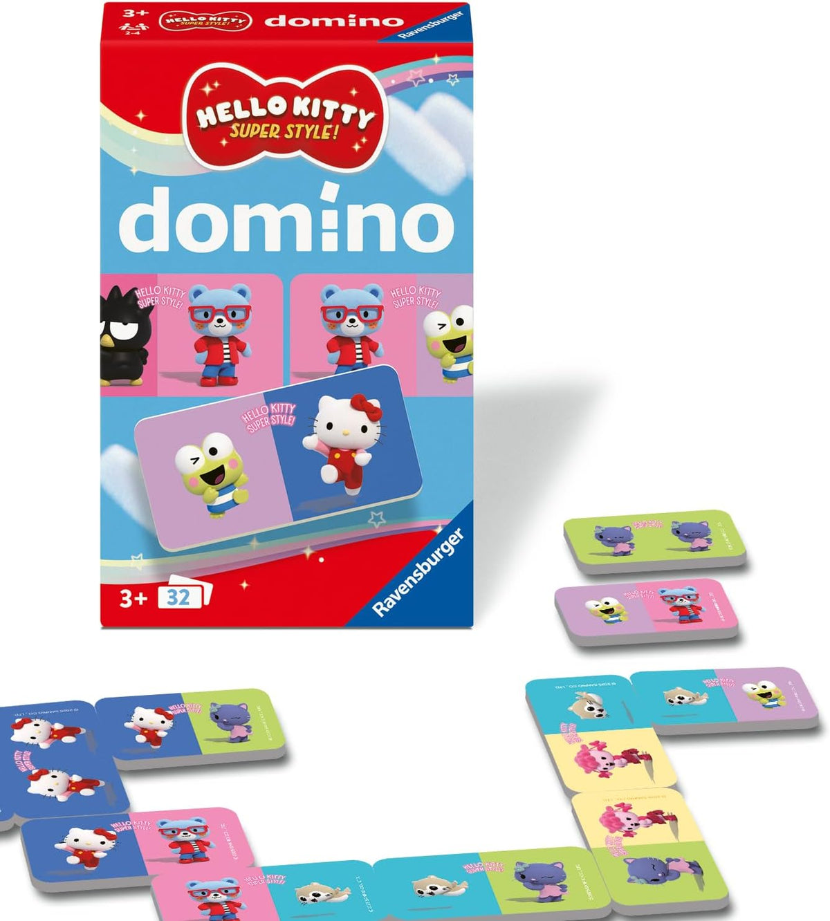 Ravensburger Hello Kitty Domino – 32 Karten ab 3 Jahren