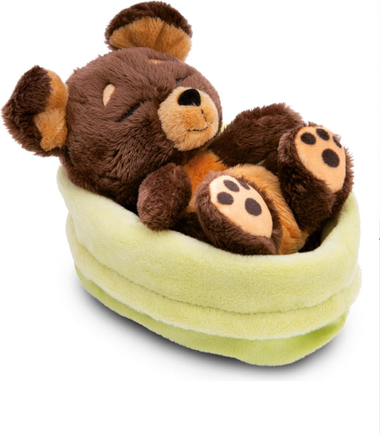 NICI Kuscheltier Hund braun 12 cm schlafend Sleeping Pets