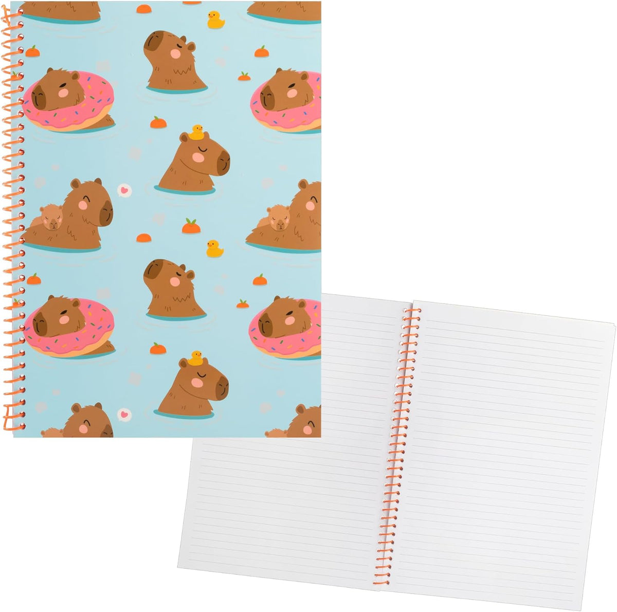 Idena Spiralblock Capybara DIN A4 liniert 80 Blatt 80g/m²