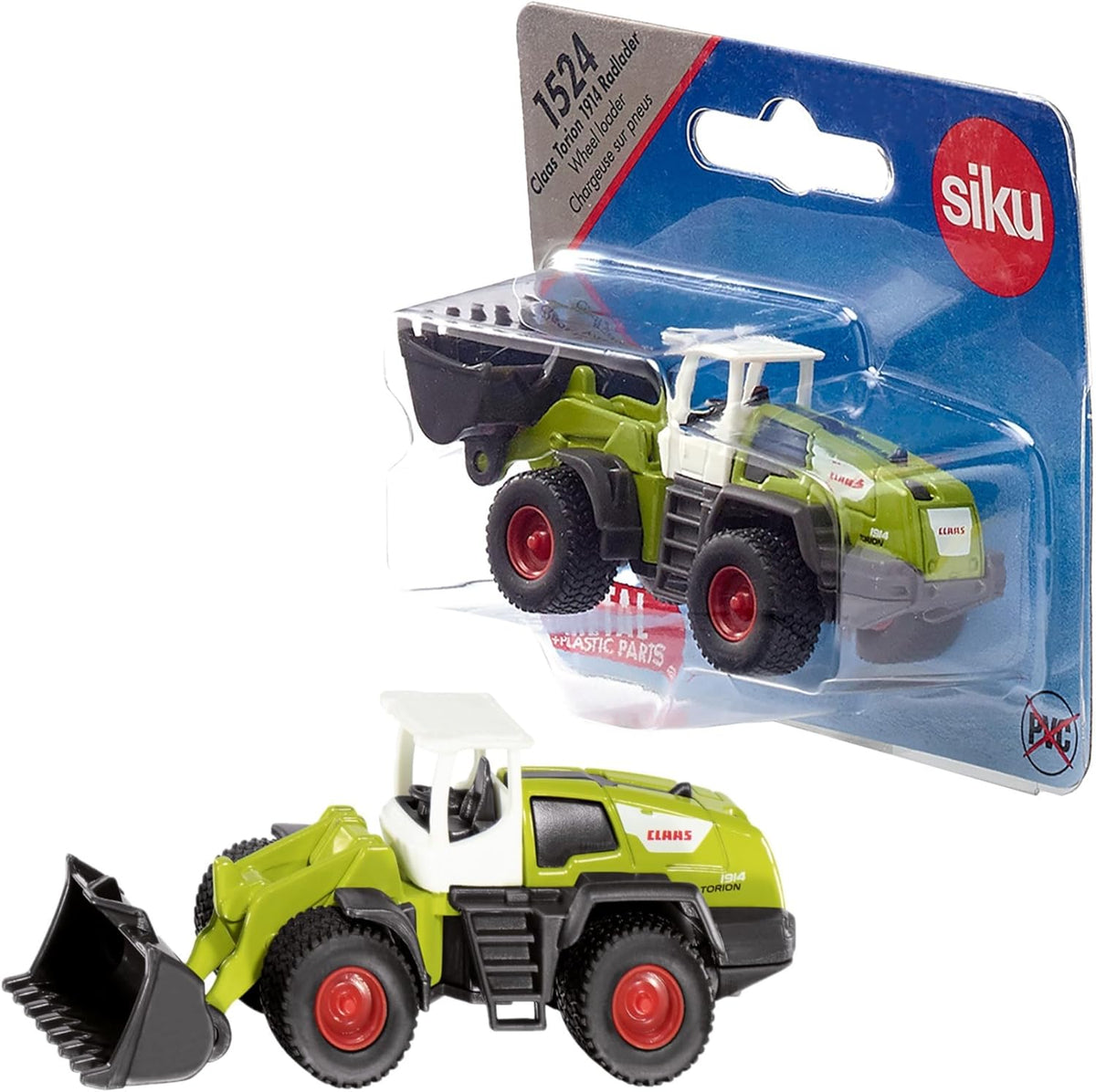 SIKU 1524 Claas Torion 1914 Radlader – Metall, Grün