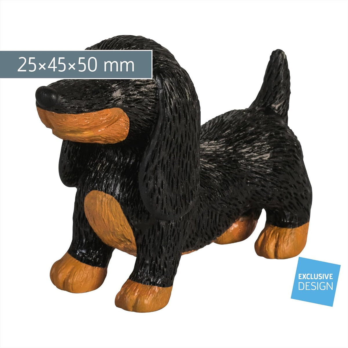 BRUNNEN Radiergummi Dackel 3D | TPR-Kunststoff | schwarz