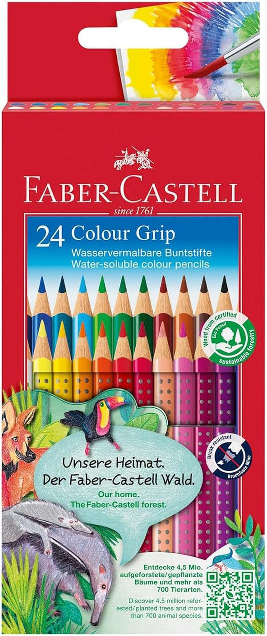 Faber-Castell Buntstift Colour Grip 24er Etui FSC