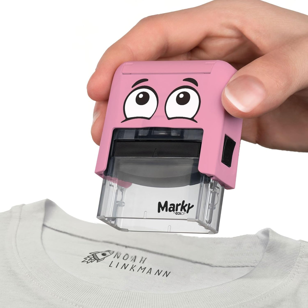 COLOP MARKY Markier-Set rosa – Namens-Stempel für Kinder