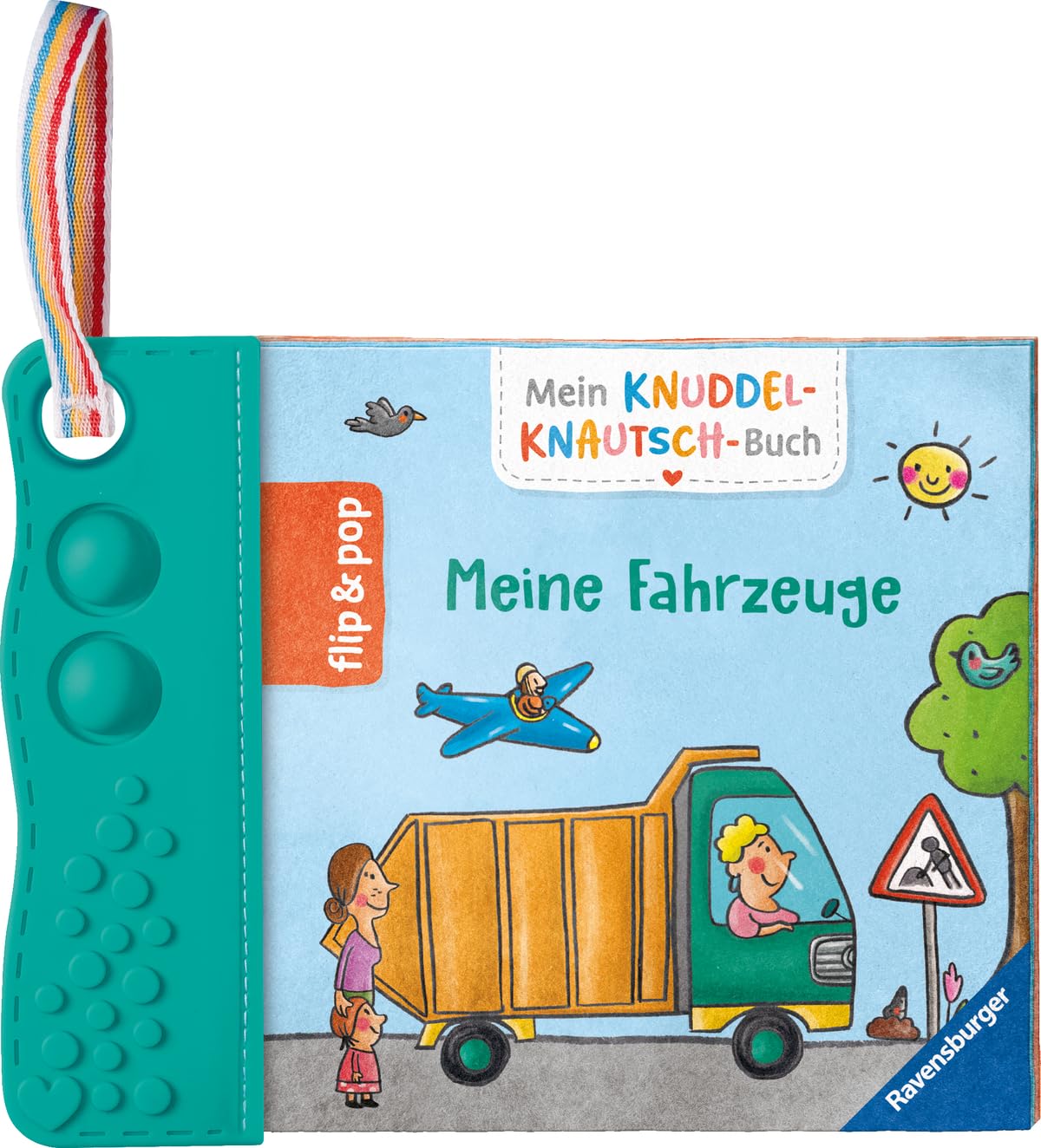 Ravensburger Knuddel-Knautsch Stoffbuch Fahrzeuge ab Geburt