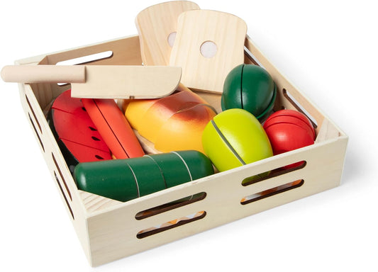 Melissa & Doug Holz-Schneideset Obst & Gemüse 26-teilig