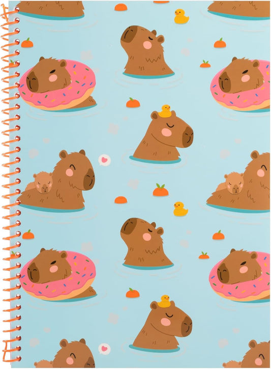 Idena Spiralblock Capybara DIN A4 liniert 80 Blatt 80g/m²