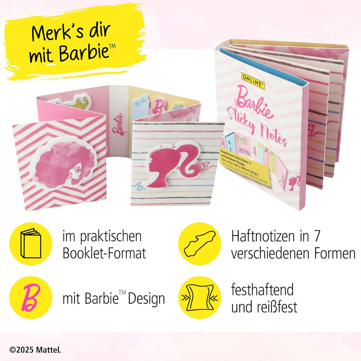 Sticky Notes Booklet Barbie