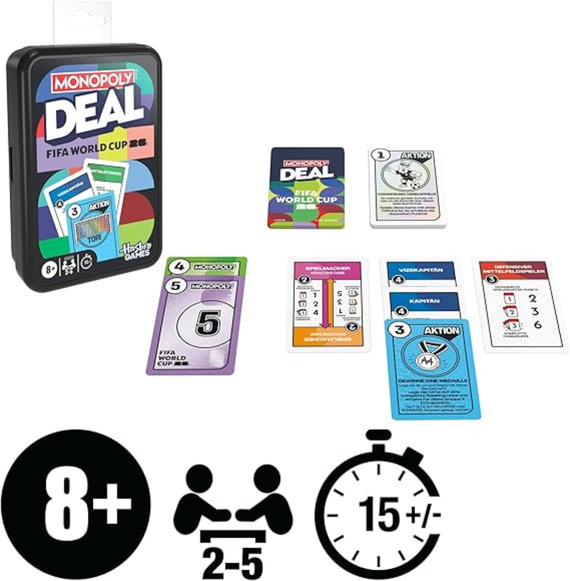 Monopoly Deal FIFA World Cup 2026 – Kartenspiel ab 8 J.