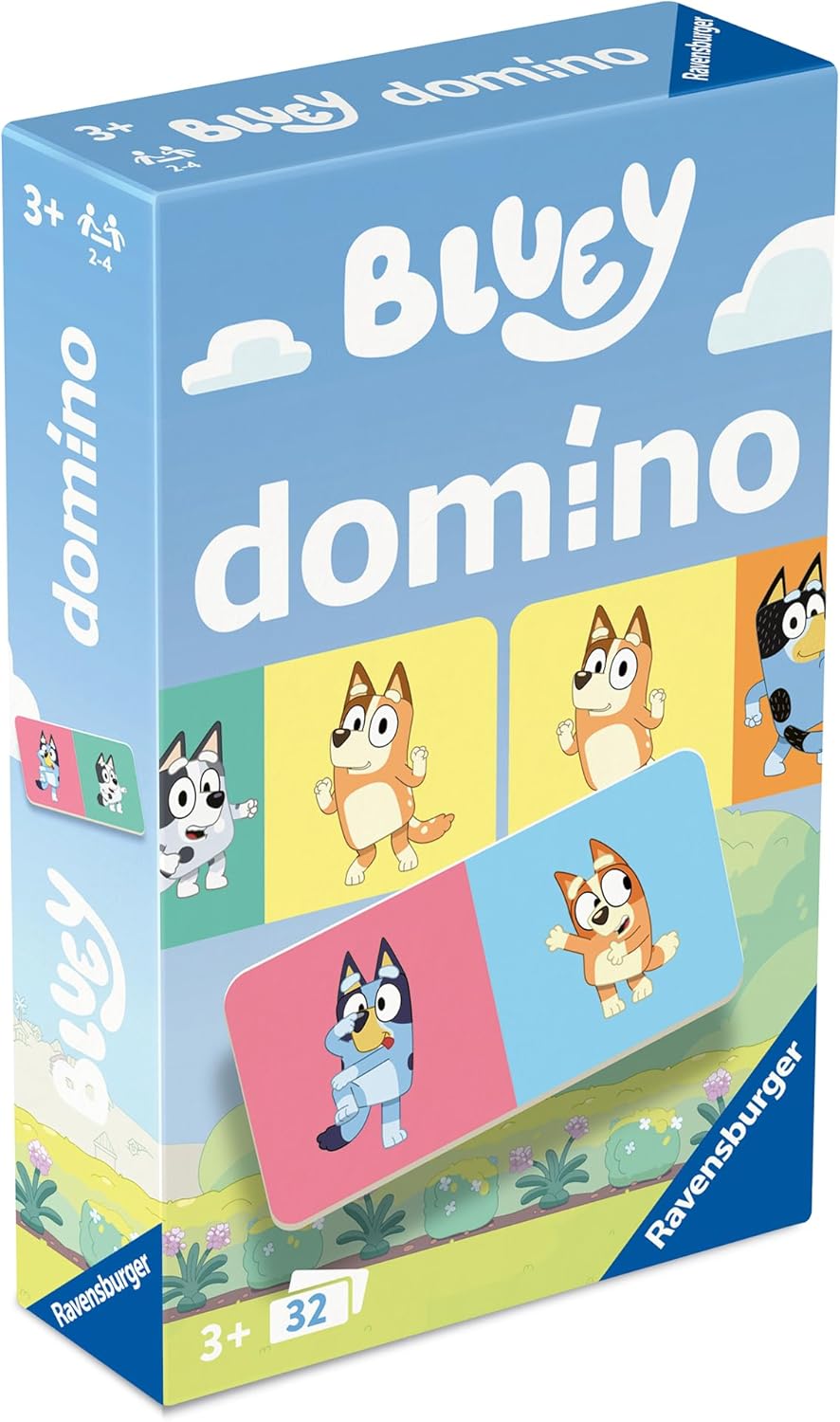 Ravensburger Bluey Domino – 32 Karten ab 3 Jahren