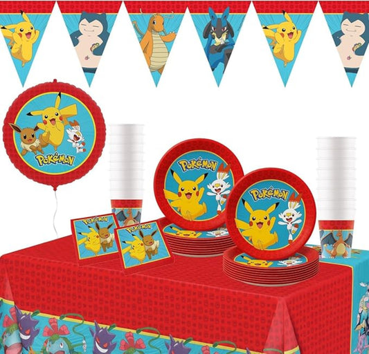 PROCOS Pokémon Parthüte 6 Stück – 17×16 cm Pikachu