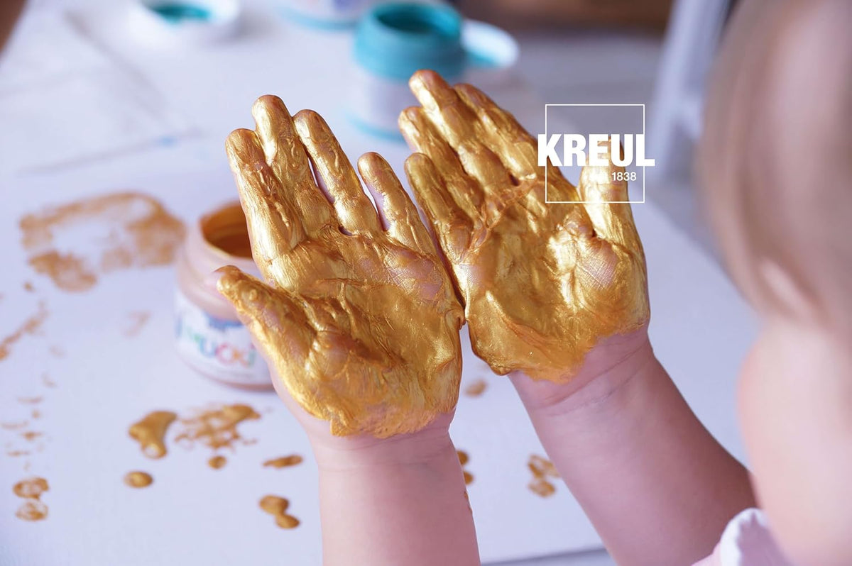 KREUL MUCKi Funkel Fingerfarben 4x150ml ab 2 Jahren