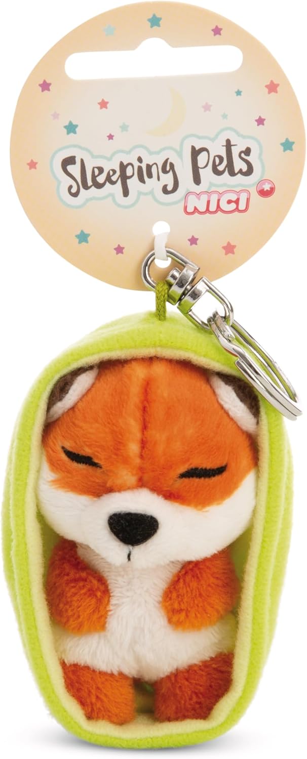 NICI Sleeping Pets Schlüsselanhänger 8 cm – 1 von 12 zufällig